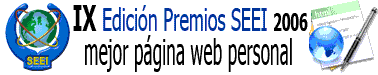 Premios Mejor Web Personal SEEI 2006